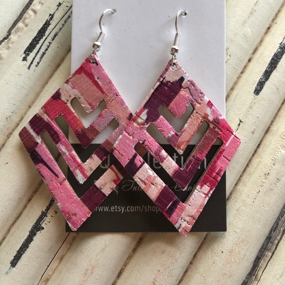 Genuine Leather Earring - Picture 1 of 1